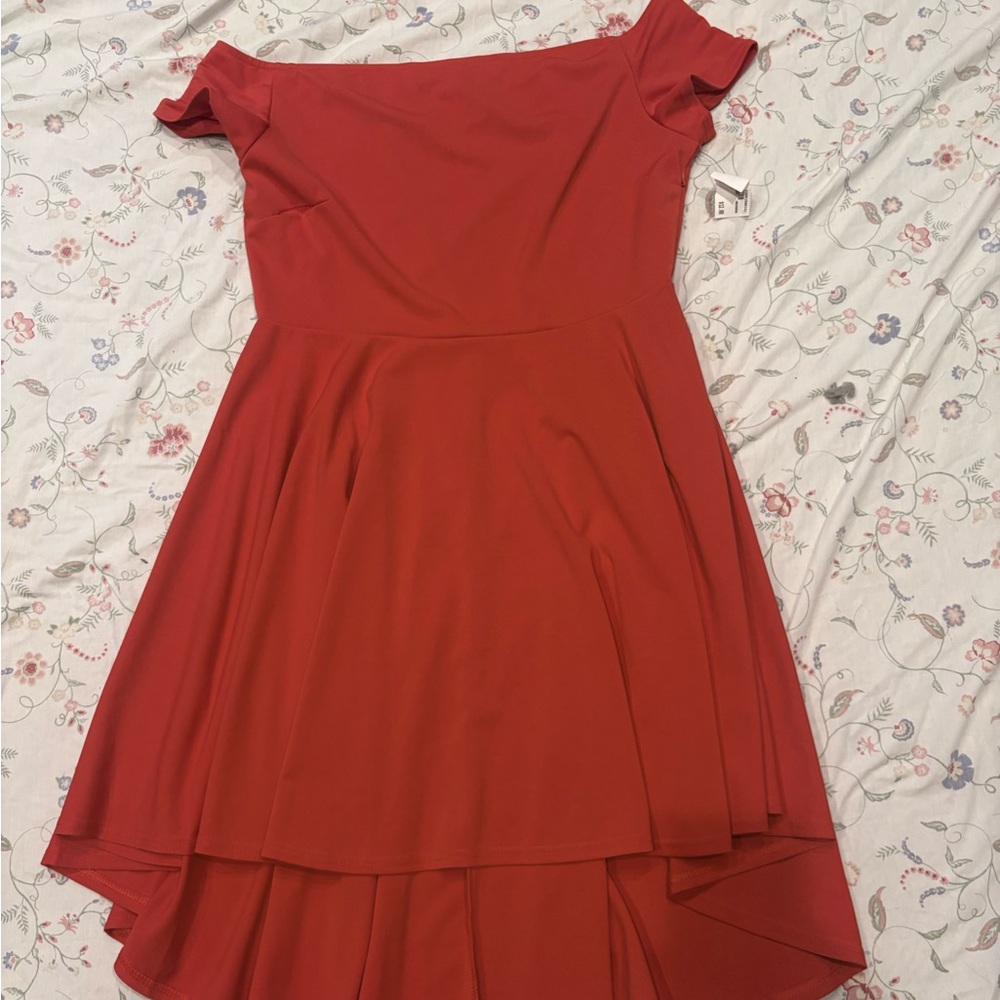 Source Unknown High Low Red Dress